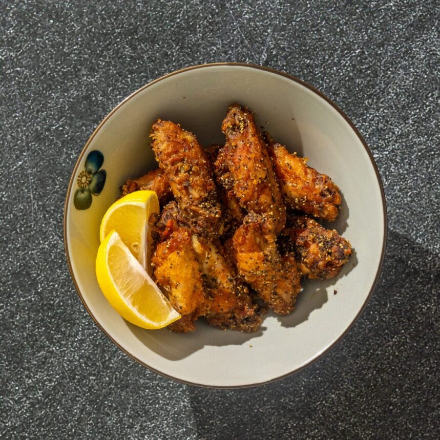 Beer-Battered Pepper Chicken Wings