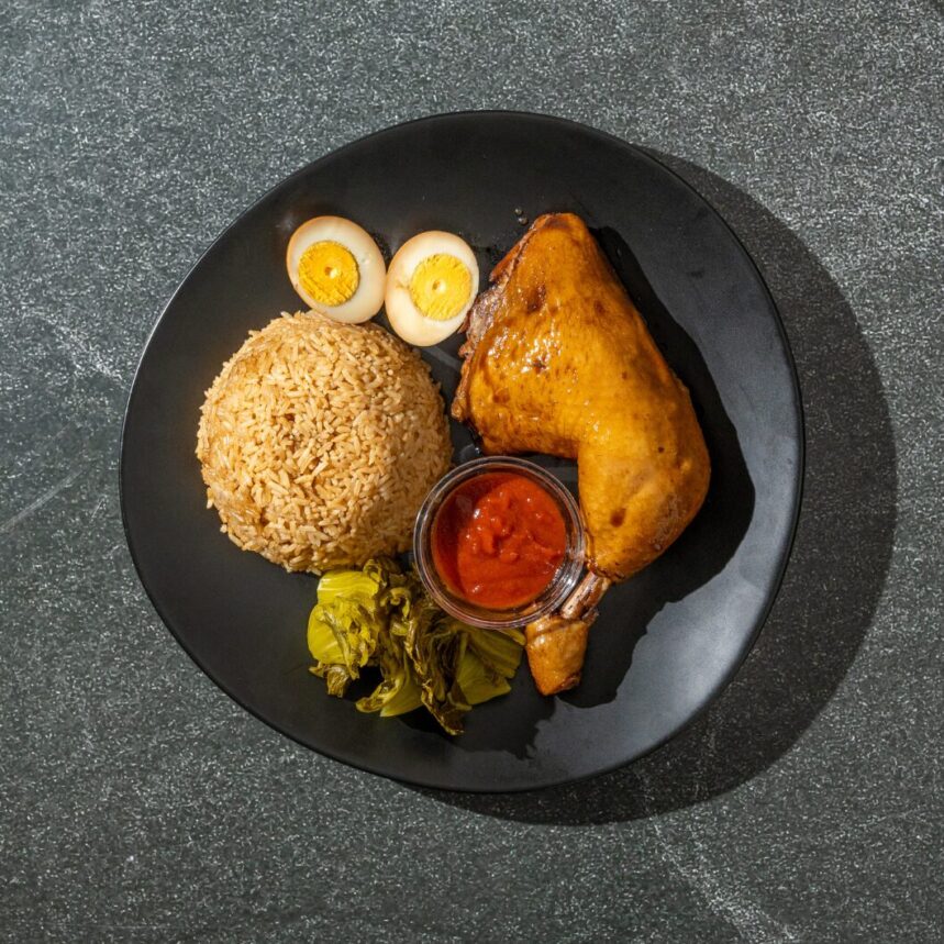 Teochew Braised Chicken with Soy-Infused Rice