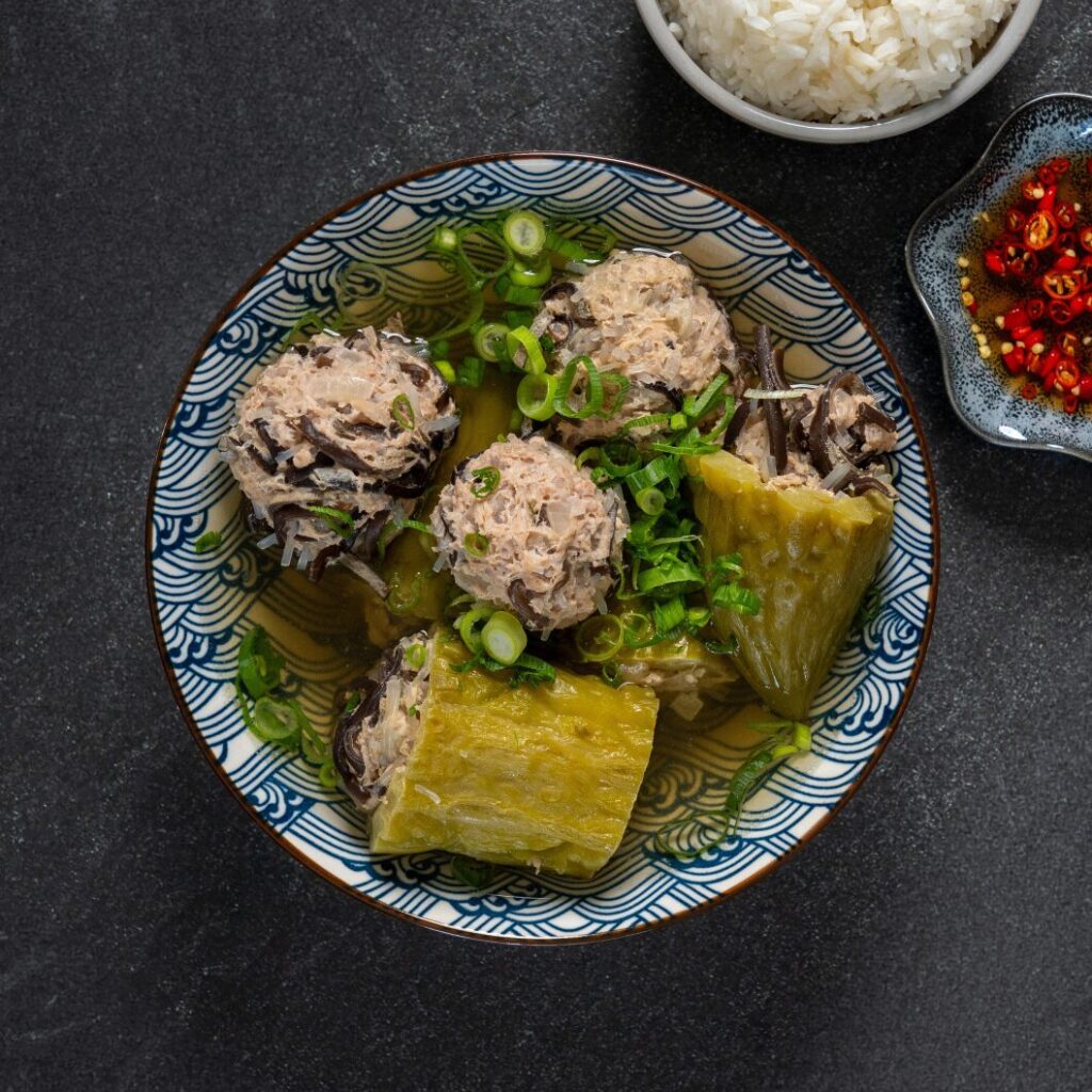 Stuffed Bitter Melon Soup (Canh Khổ Qua)