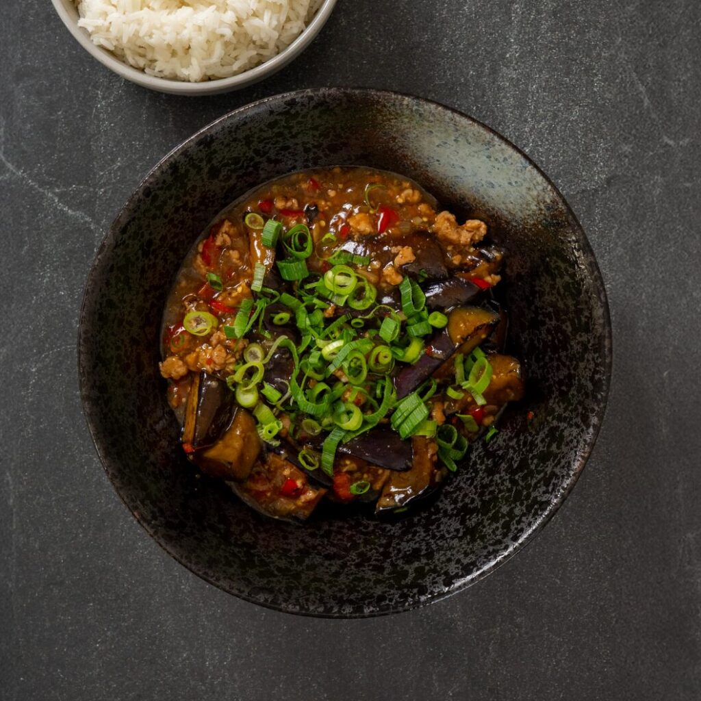 Eggplant & Minced Pork with Fish Sauce