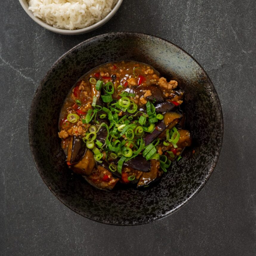 Eggplant & Minced Pork with Fish Sauce