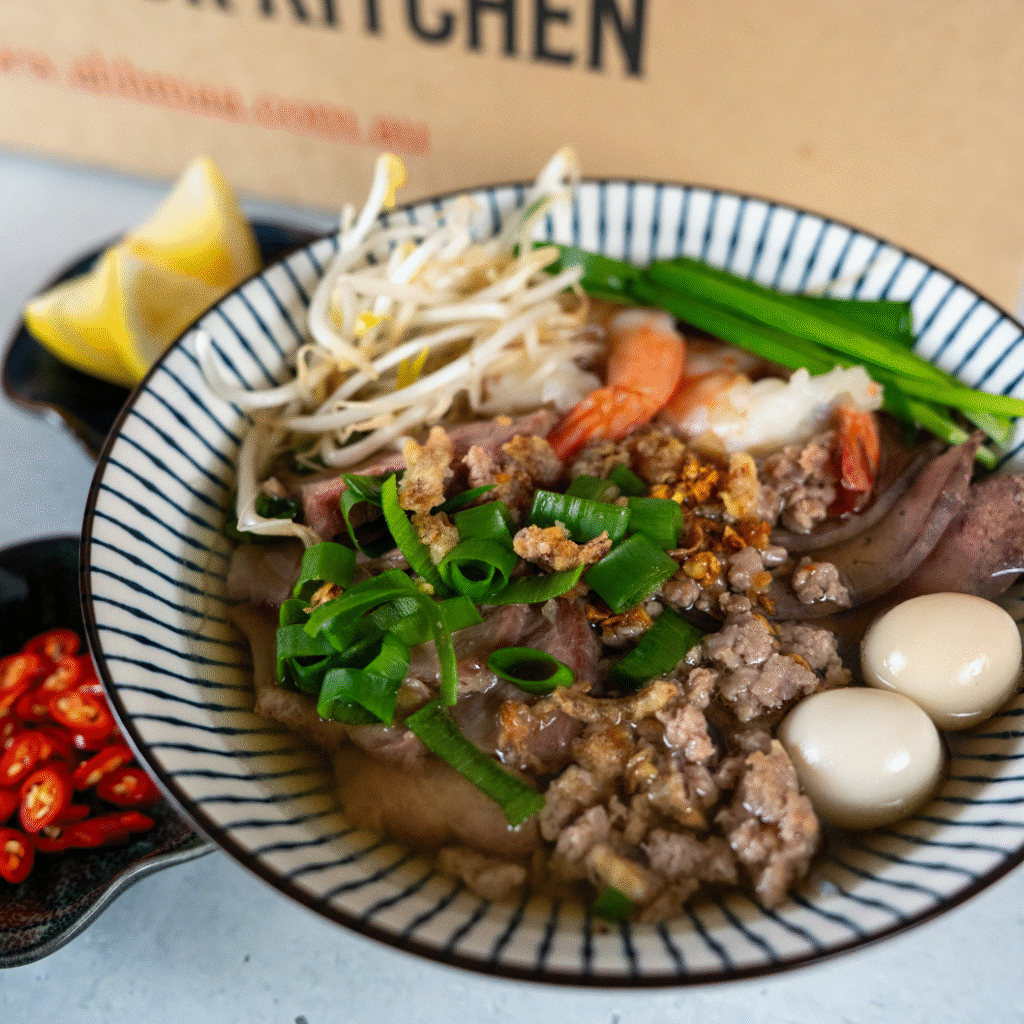 Pork and Prawn Clear Noodle Soup (Hủ Tiếu Nam Vang)