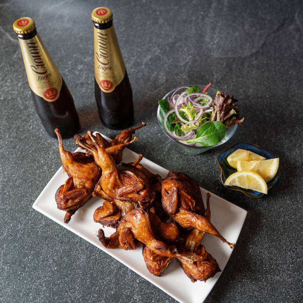 Five Spice Quail with Lemon Pepper